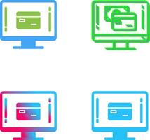 Symboldesign für Zahlungsmethoden vektor