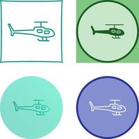 Helikopter-Icon-Design vektor