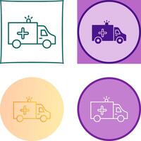 Krankenwagen-Icon-Design vektor