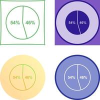 kandidat statistik ikon design vektor