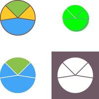 Kuchen Diagramm Analyse Symbol Design vektor