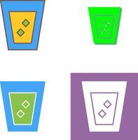 einzigartig Weiß Russisch trinken Symbol Design vektor