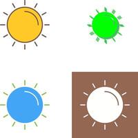 Sonne-Icon-Design vektor