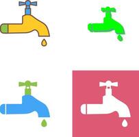 Wasserhahn-Icon-Design vektor