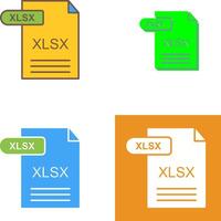 XLSX Symbol Design vektor