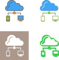 Cloud-Icon-Design vektor