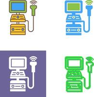 Ultraschall Maschine Symbol Design vektor