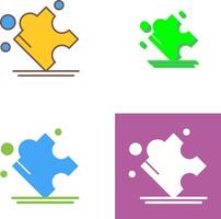 Puzzle-Icon-Design vektor