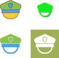 Polizei Hut Symbol Design vektor