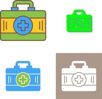 Erste-Hilfe-Kit-Icon-Design vektor