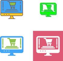 Online-Shopping-Icon-Design vektor