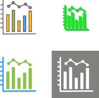 Histogramm Symbol Design vektor