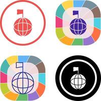 einzigartig global Signale Symbol Design vektor