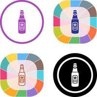 Bier Flasche Symbol Design vektor