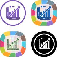 Liniendiagramm-Icon-Design vektor