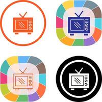 alt Fernseher Symbol Design vektor