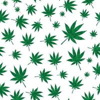 abstrakte Cannabis nahtlose Muster Hintergrund Vektor-Illustration vektor