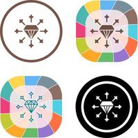 Diamant-Icon-Design vektor