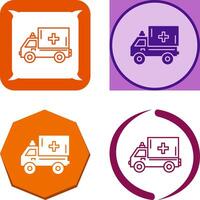 Krankenwagen-Icon-Design vektor