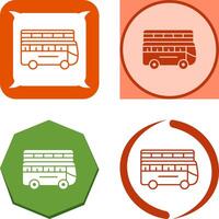 Doppelbus-Icon-Design vektor