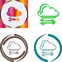 Cloud-Computing-Icon-Design vektor