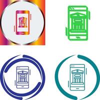 Online-Banking-Icon-Design vektor