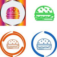 hamburgare ikon design vektor