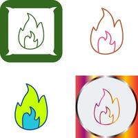 einzigartig Flamme Symbol Design vektor