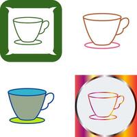 Teetasse Icon-Design vektor