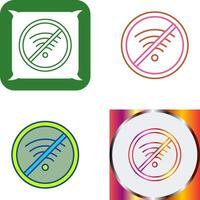 Kein WLAN-Icon-Design vektor