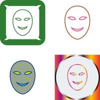 uralt Gesicht Maske Symbol Design vektor