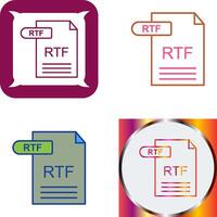 rtf ikon design vektor