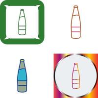 Bier Flasche Symbol Design vektor