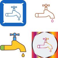 Wasserhahn-Icon-Design vektor