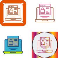 Online-Shopping-Icon-Design vektor