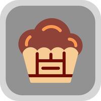 Muffin-Vektor-Icon-Design vektor