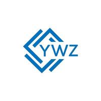 ywz abstrakt Technologie Logo Design auf Weiß Hintergrund. ywz kreativ Initialen Brief Logo Konzept. vektor