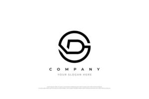 Initiale Brief sd oder ds Logo Design vektor