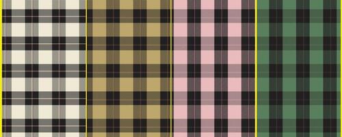 klassisch Tartan Plaid nahtlos Muster vektor