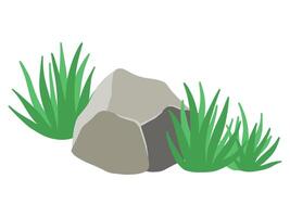 Stein Pfad mit Gras Hintergrund vektor