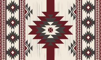 navajo stam- sömlös mönster. inföding amerikan prydnad. etnisk söder Västra dekor stil. boho geometrisk prydnad. sömlös mönster. mexikansk filt, matta. vävd matta illustration vektor