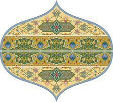 islamic prydnad med traditionell konst fri design vektor