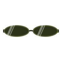 Hipster Brille eben Element. Sonnenbrille modisch Mode. stilvoll Brille im modern und kreativ Stil. Sonnenbrille modern Design Karikatur Stil. vektor