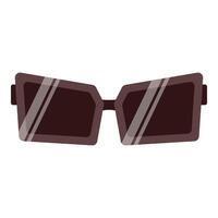 Hipster Brille eben Element. Sonnenbrille modisch Mode. stilvoll Brille im modern und kreativ Stil. Sonnenbrille modern Design Karikatur Stil. vektor