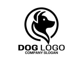 Hund Kopf Logo Vorlage. vektor