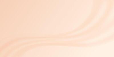 Gradient nackt Hintergrund. Beige warm Banner mit Welle. neutral Rosa Hintergrund. vektor