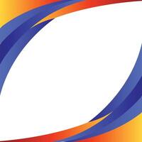 abstrakt lutning blå och orange bakgrund platt stil design vätska färgrik illustration uppsättning baner enkel form mall för presentation, flygblad, isolerat på vit bakgrund. vektor