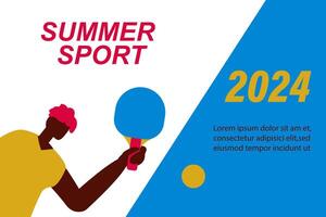 Sport hintergrund.sommer Sport Spiele. abstrakt bunt Hintergrund mit Sportler. Illustration. vektor