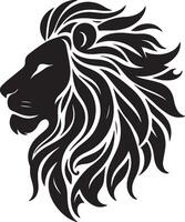 Löwe Silhouette Grafik Logo auf Weiß Hintergrund vektor