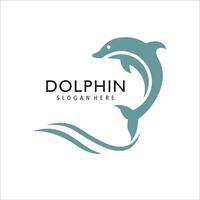 Delfin Logo Vorlage Illustration Design vektor